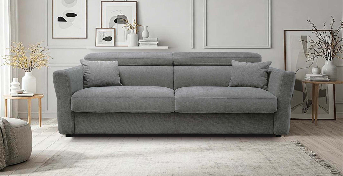 Canapé convertible Calvi gris clair Convertible Center