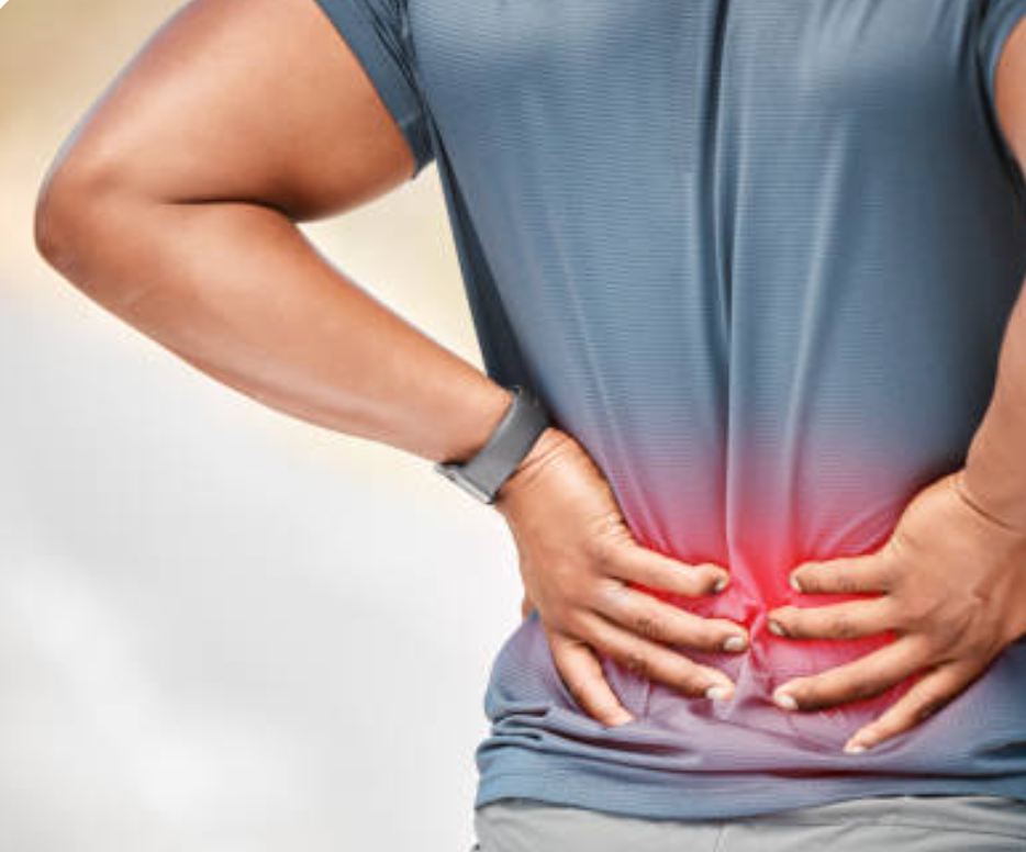 Personne qui a mal au dos