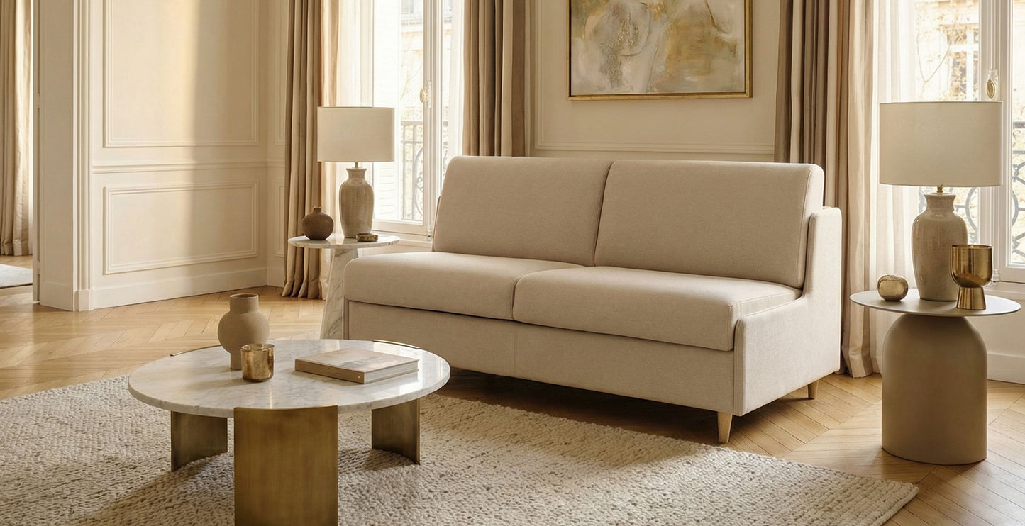 BEAULIEU - Canapé convertible 3 places - Tweed