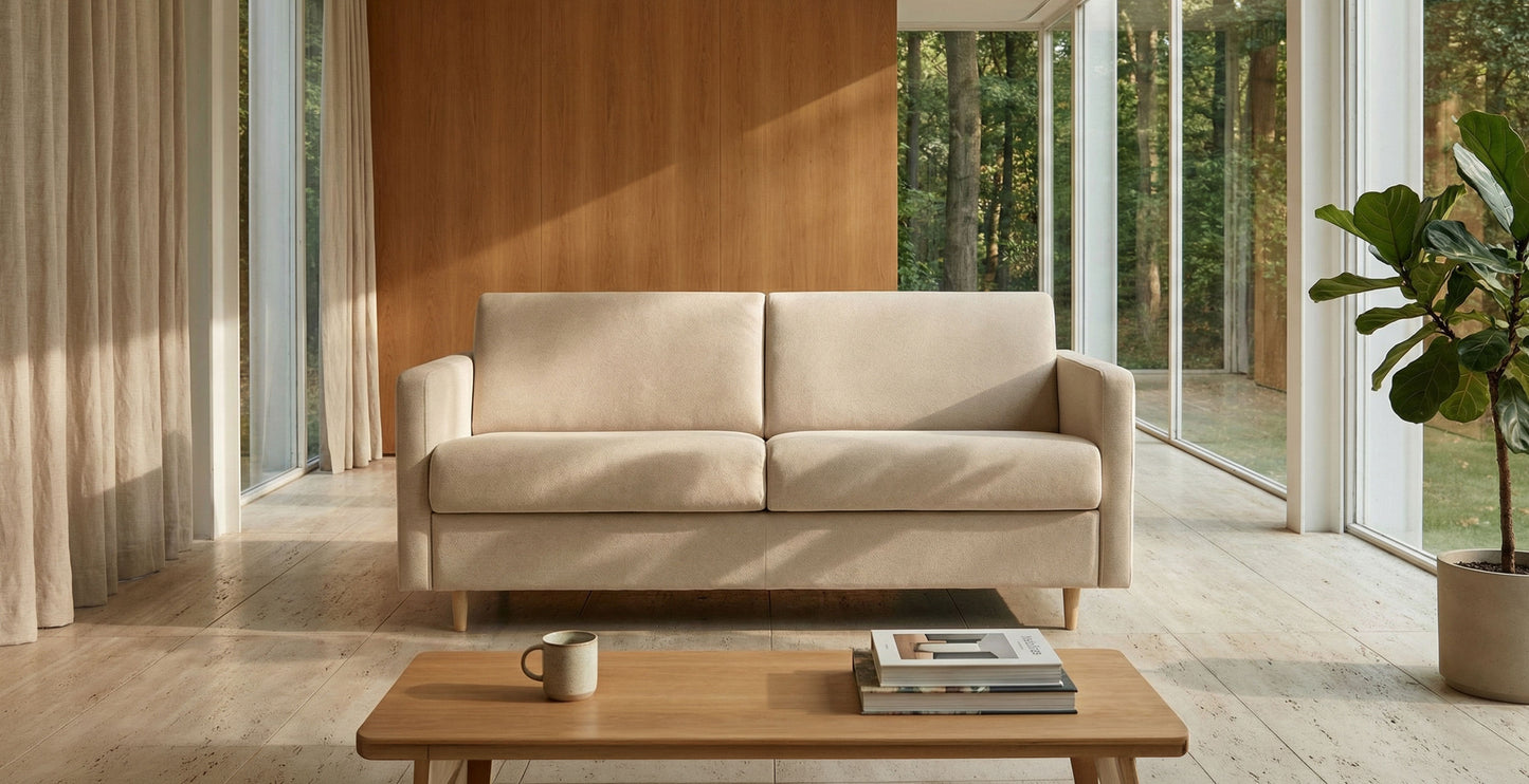 CANNES - 4 seater convertible sofa - Tweed