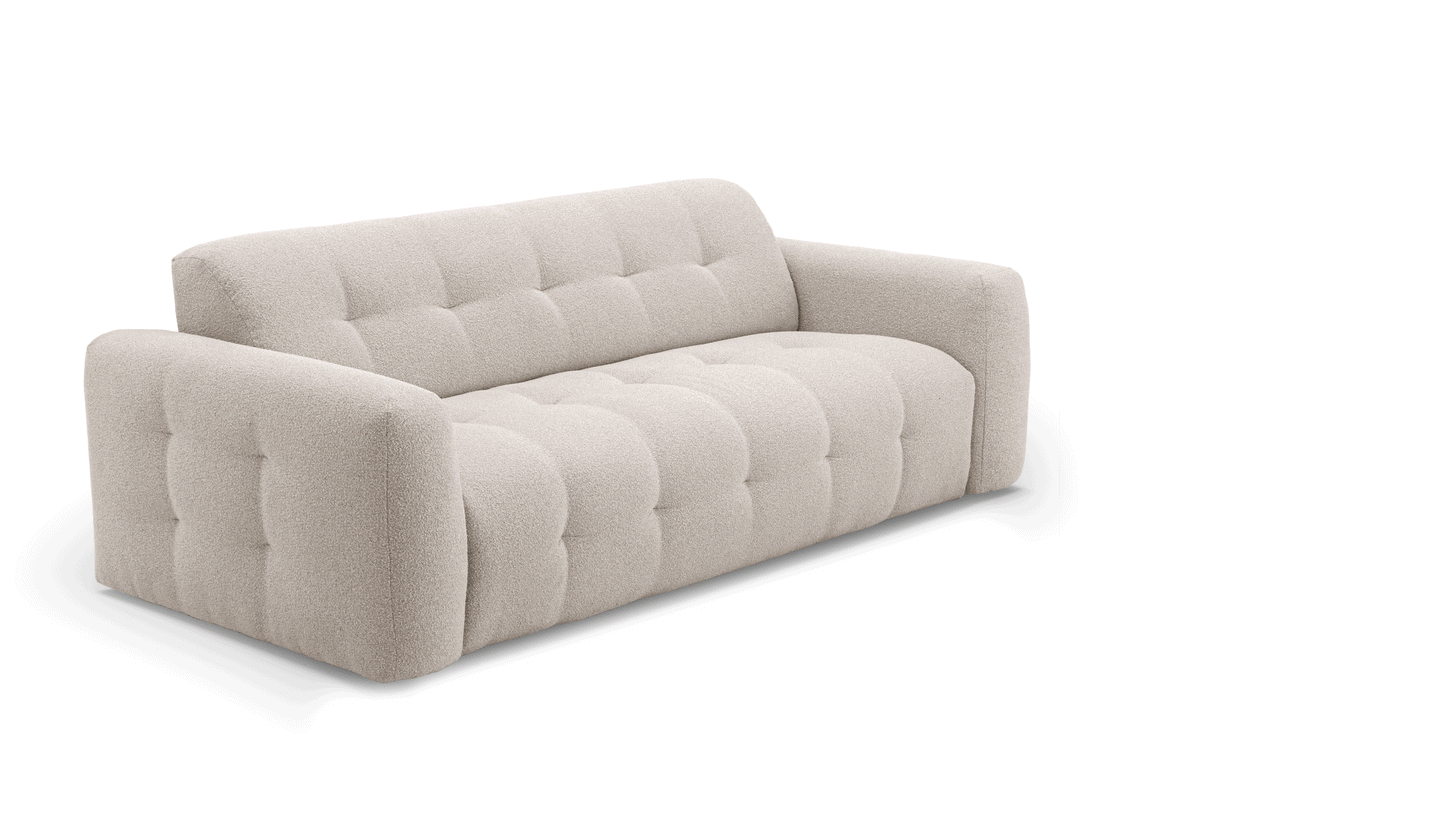ISOLA - 2-seater convertible sofa - Looped velvet