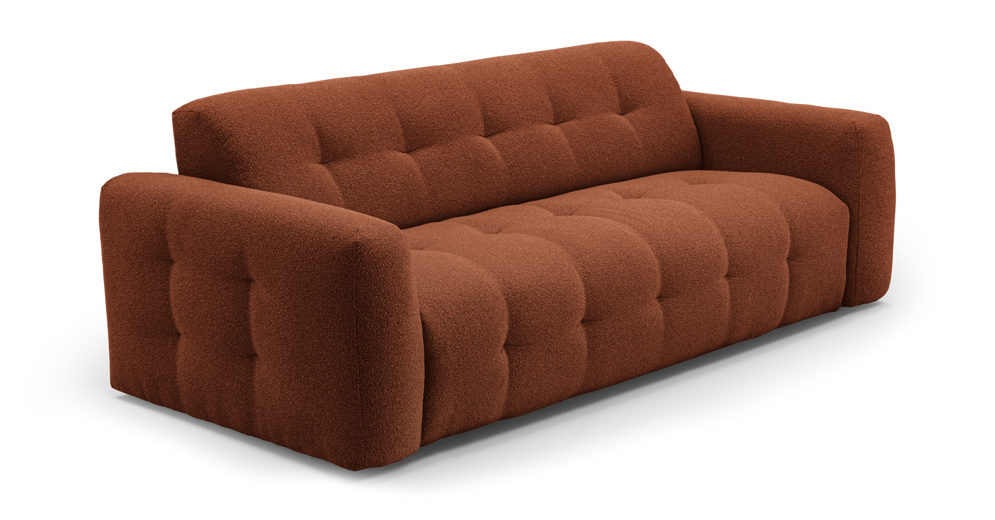 ISOLA - 4-seater convertible sofa - Looped velvet