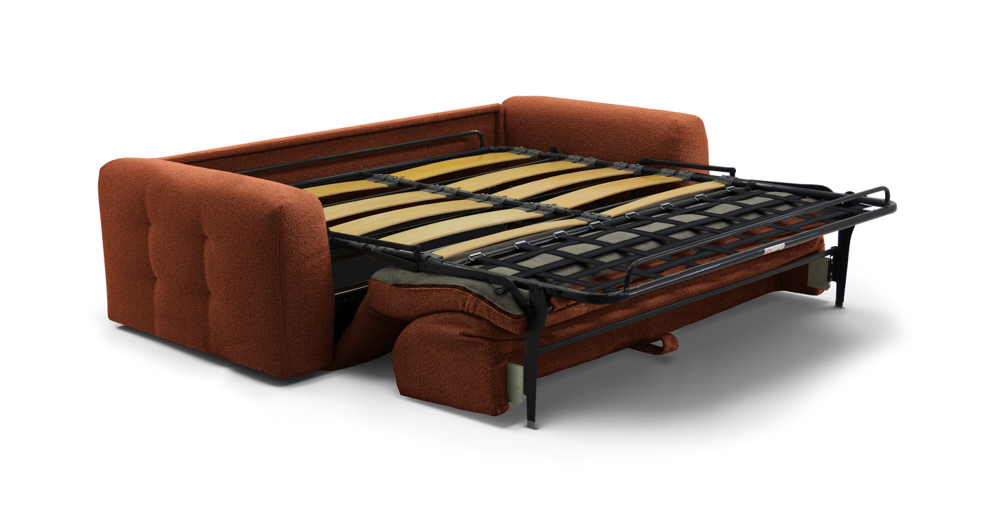 ISOLA - 4-seater convertible sofa - Looped velvet
