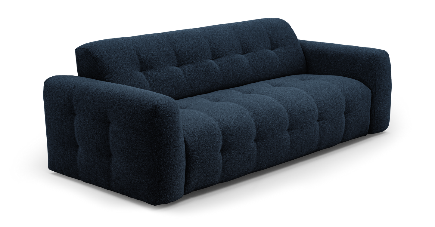 ISOLA - 4-seater convertible sofa - Looped velvet