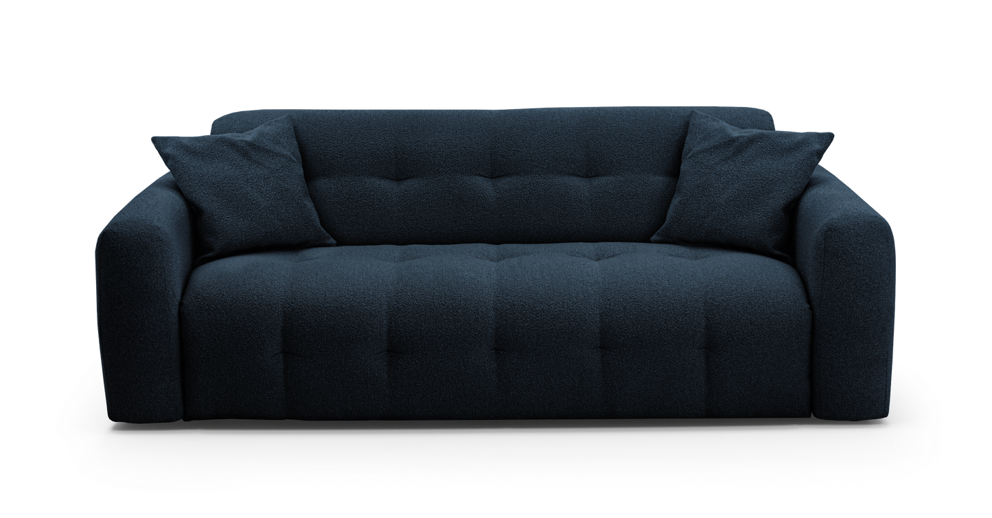 ISOLA - 4-seater convertible sofa - Looped velvet