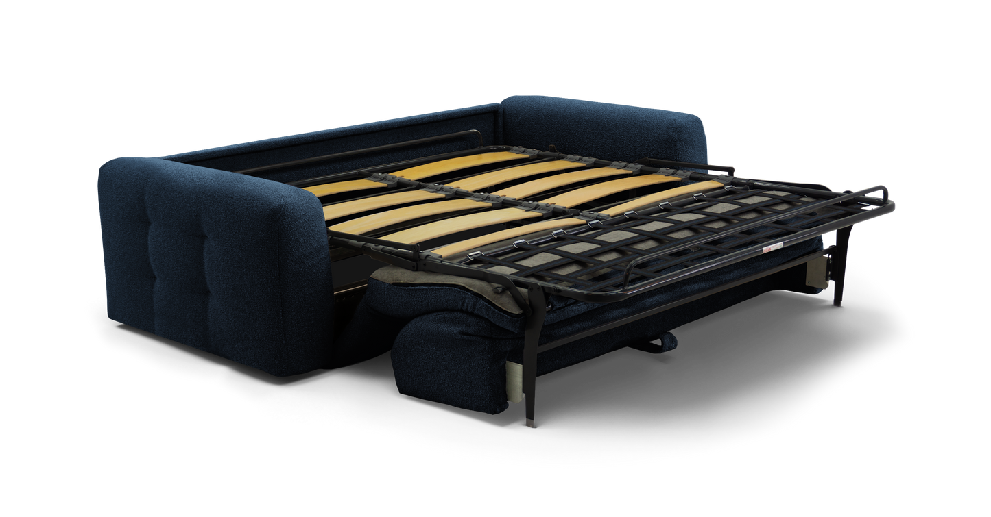ISOLA - 4-seater convertible sofa - Looped velvet