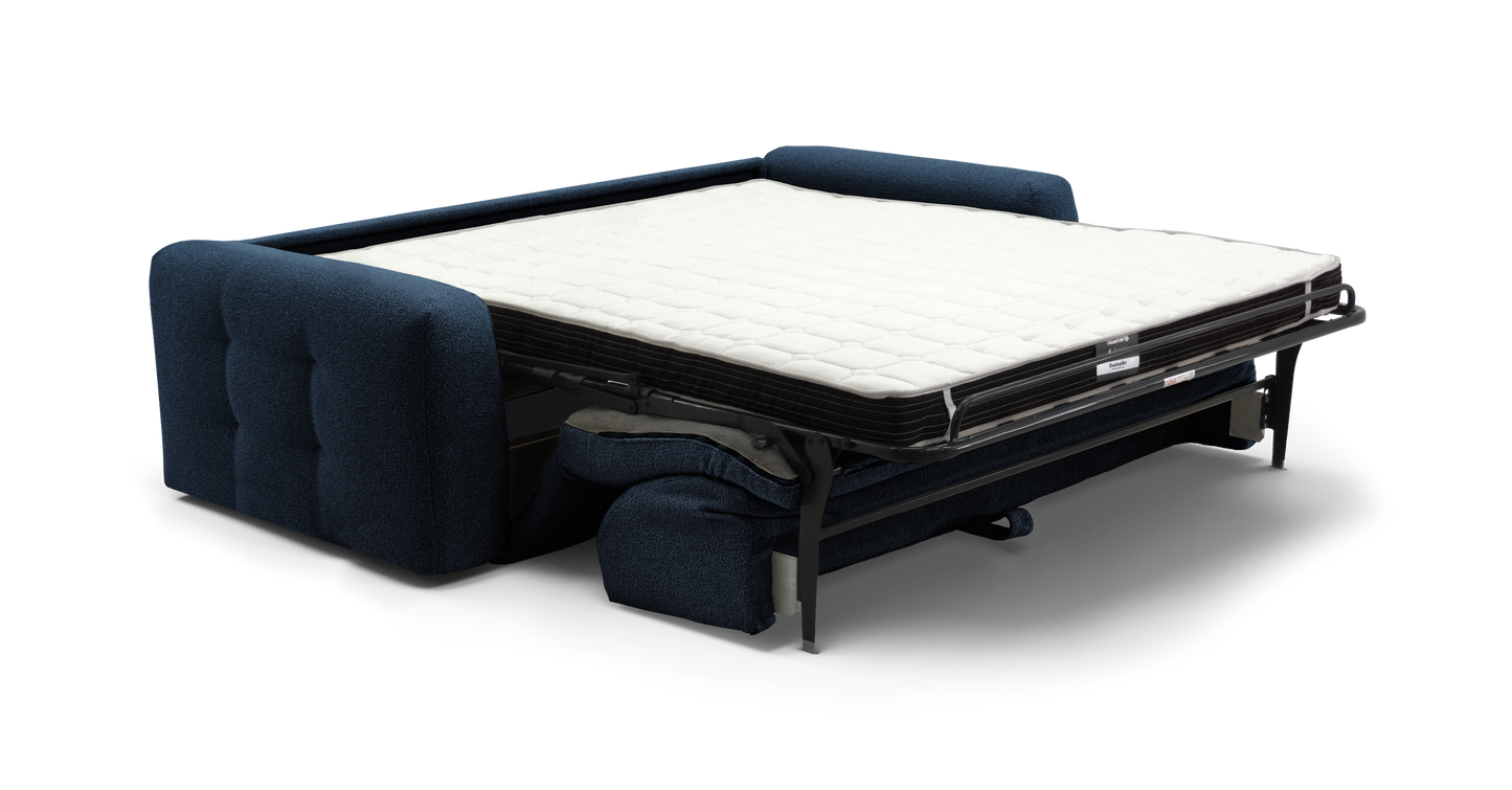 ISOLA - 4-seater convertible sofa - Looped velvet