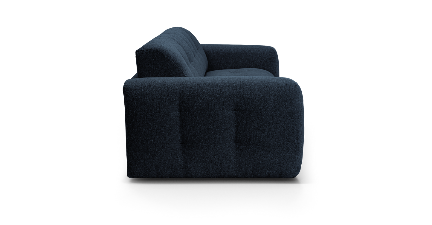 ISOLA - 4-seater convertible sofa - Looped velvet