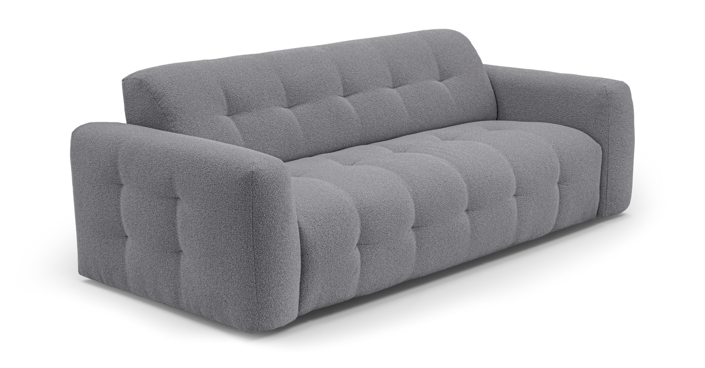 ISOLA - 4-seater convertible sofa - Looped velvet