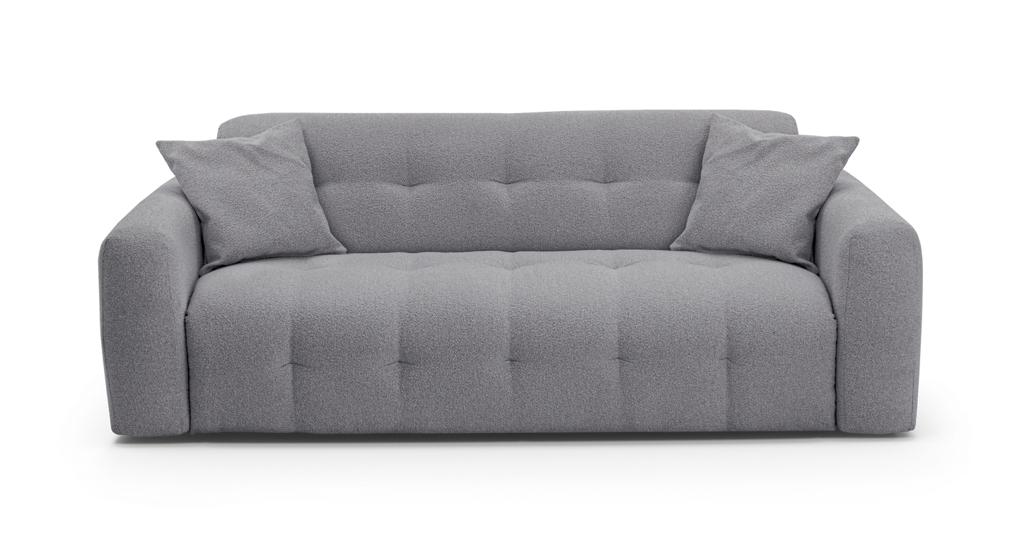 ISOLA - 4-seater convertible sofa - Looped velvet