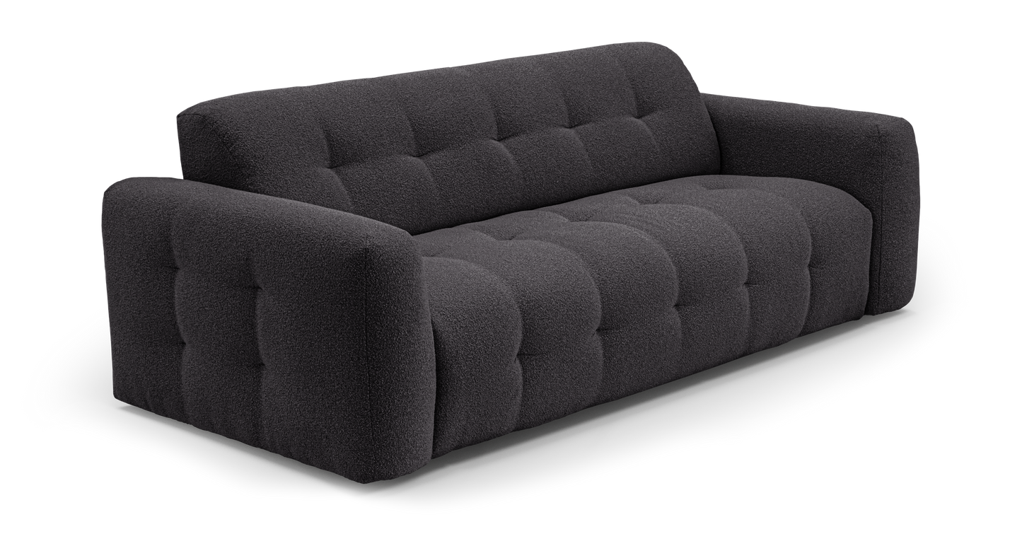 ISOLA - 4-seater convertible sofa - Looped velvet