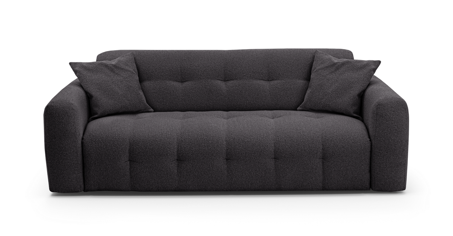ISOLA - 4-seater convertible sofa - Looped velvet