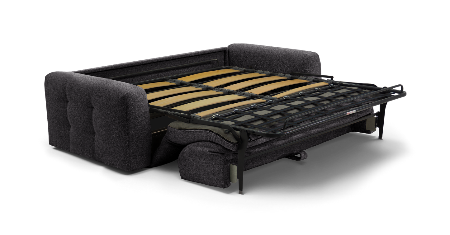 ISOLA - 4-seater convertible sofa - Looped velvet