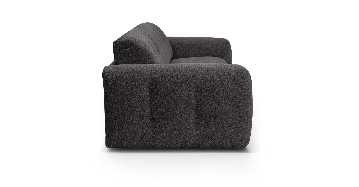 ISOLA - 4-seater convertible sofa - Looped velvet