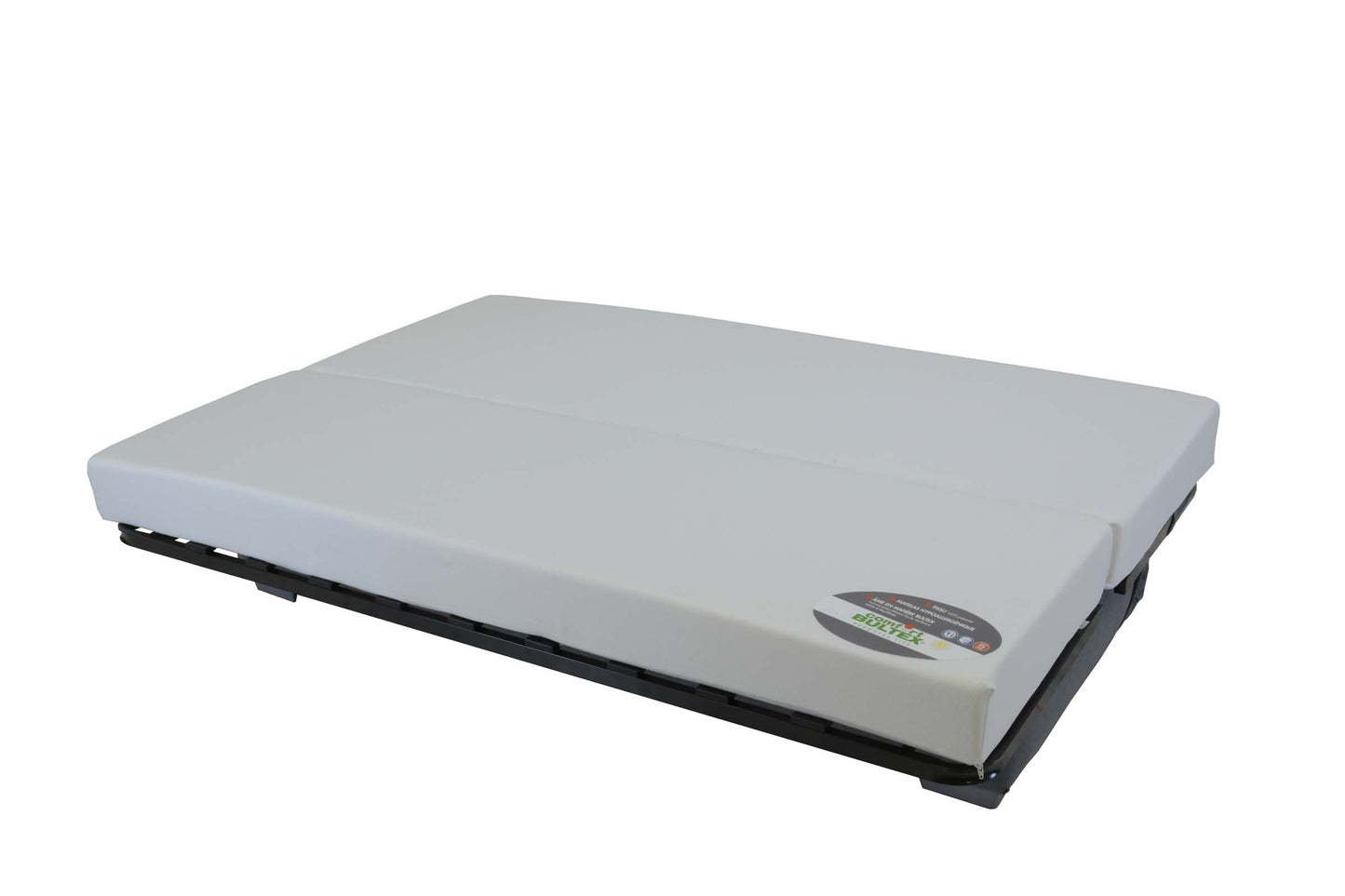 MACON - Comfortable click-clack - Plain fabric - 17 cm BULTEX mattress - 130 cm bed - 193 cm width