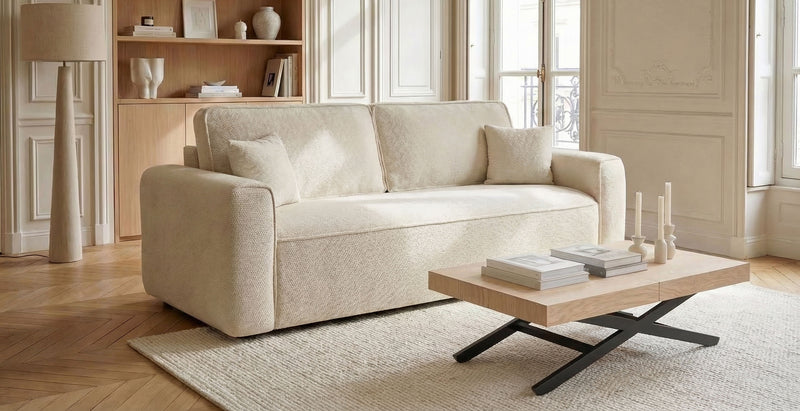 MANHATTAN Canapé convertible 3 places - Velours convertiblecenter