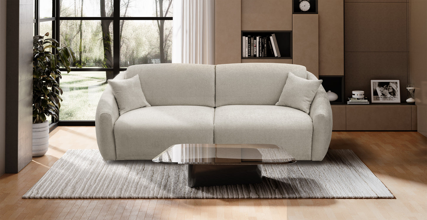 SAINT-TROPEZ 3-seater convertible sofa - Velvet - Bed 140 x 190 cm - Width 200 cm
