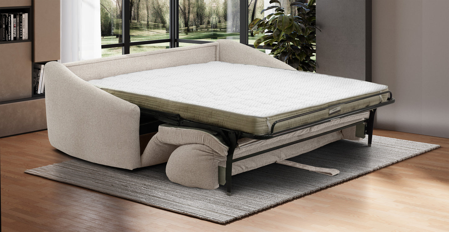 SAINT-TROPEZ 3-seater convertible sofa - Velvet - Bed 140 x 190 cm - Width 200 cm
