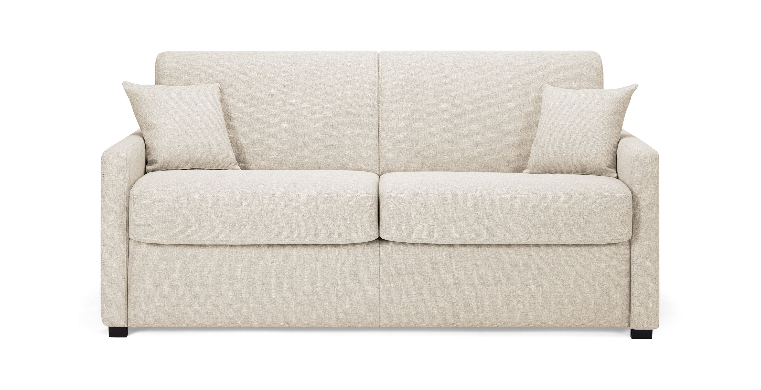 Canapé Convertible 2 Places, Moderne, Tissu Gris, Neuf