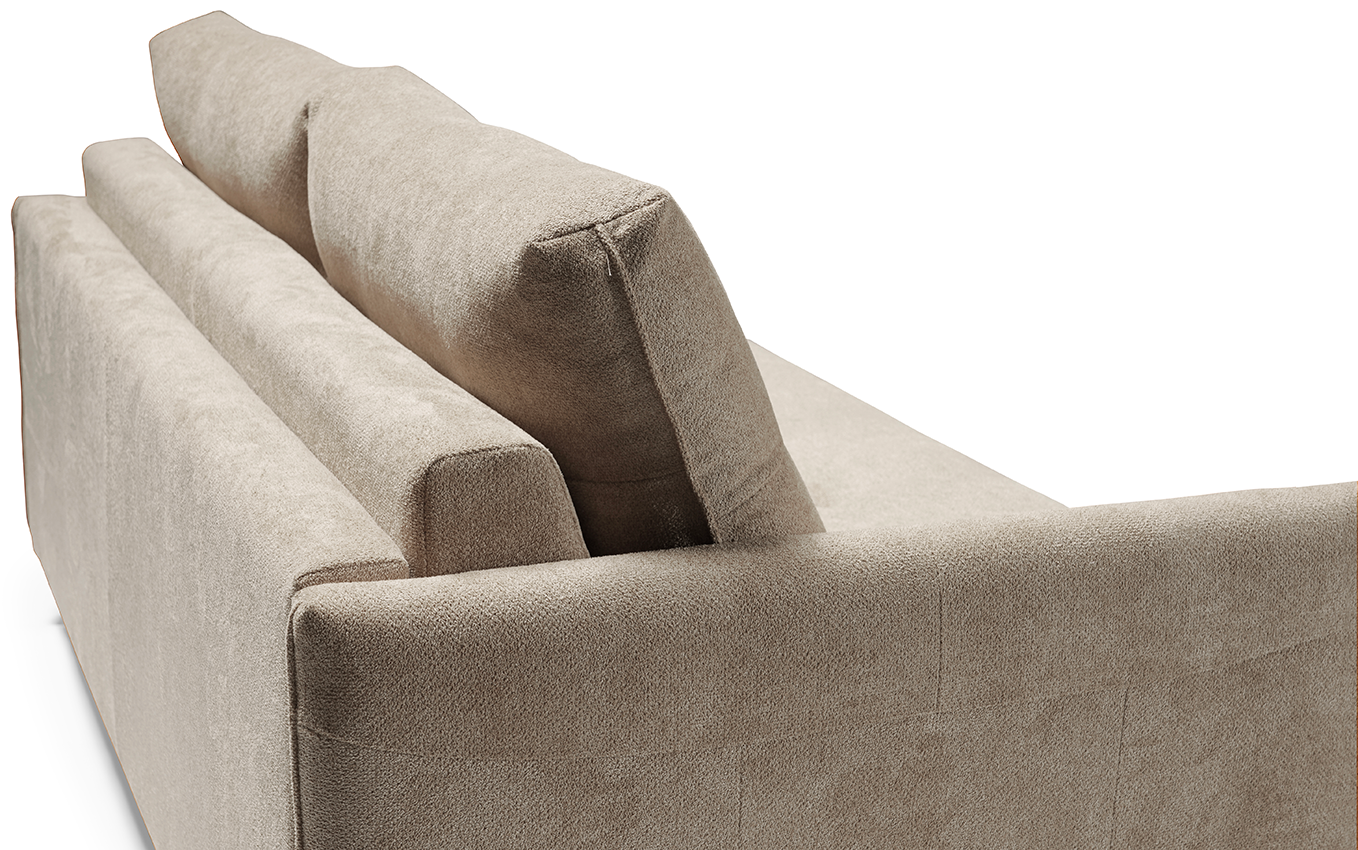 PIAZZA - 2-seater convertible sofa - Water-repellent velvet