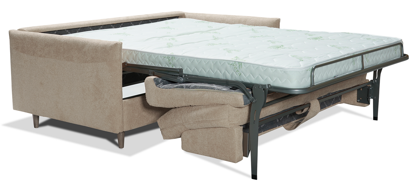 PIAZZA - 2-seater convertible sofa - Water-repellent velvet
