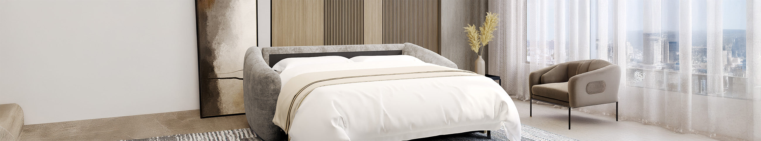 3 seater sofa - bed 140 x 190 cm