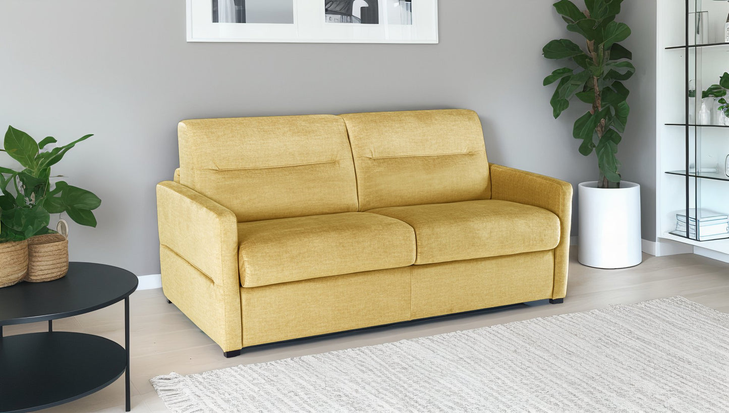 CAEN - 2-seater convertible sofa - Water-repellent velvet