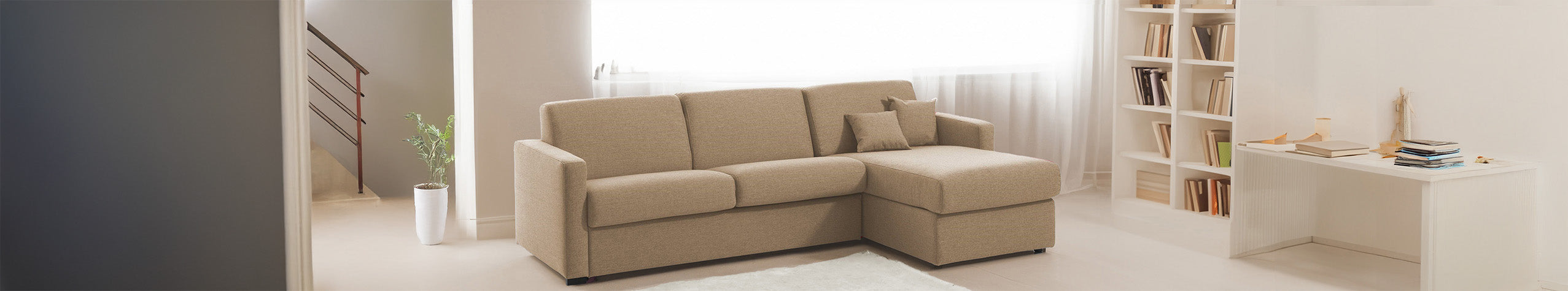 Angle convertible 5 places - 140 x 190 cm