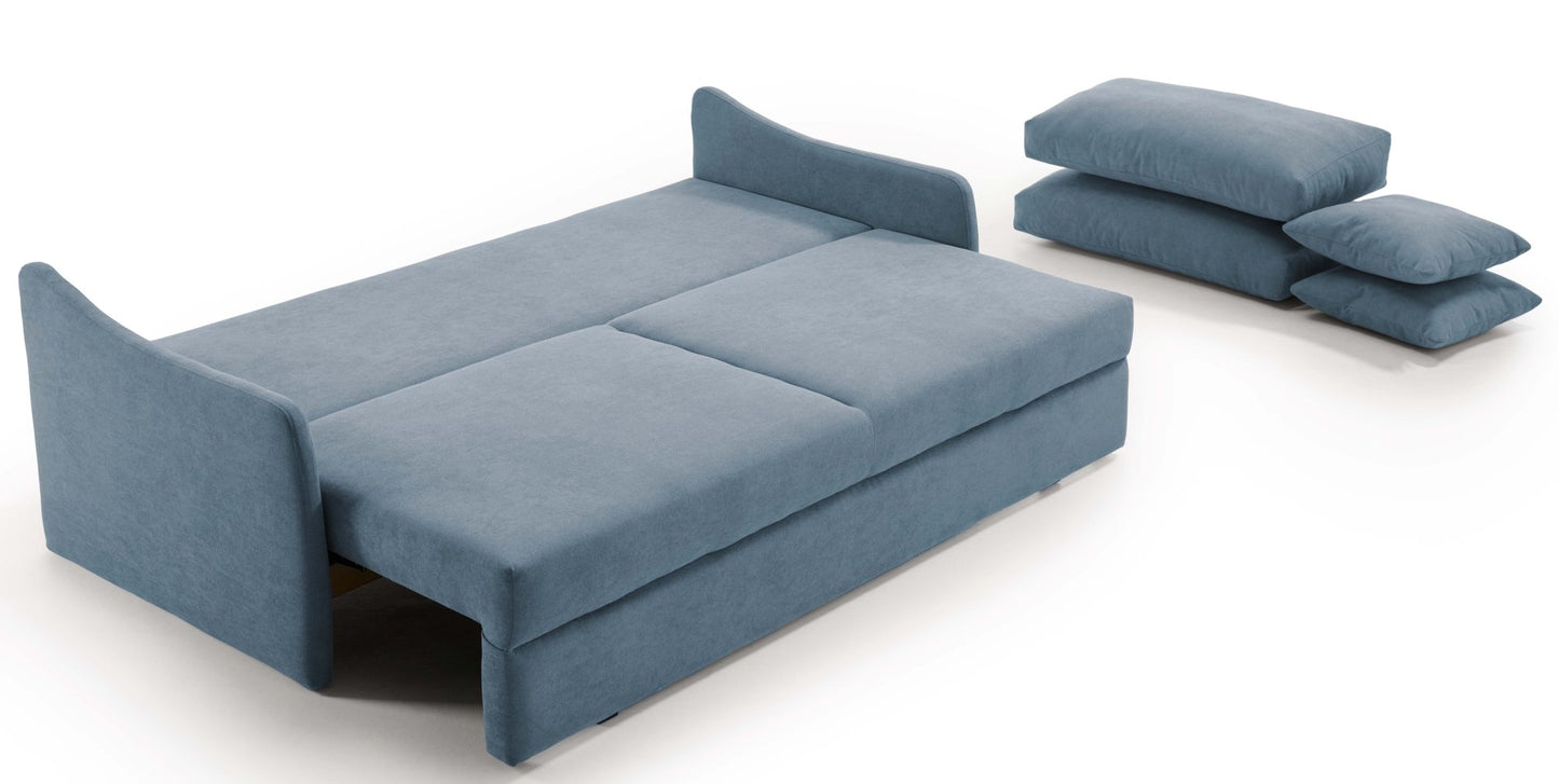 Canapé convertible 3 places ORVAULT - Largeur 187 cm - Couchage 140 cm