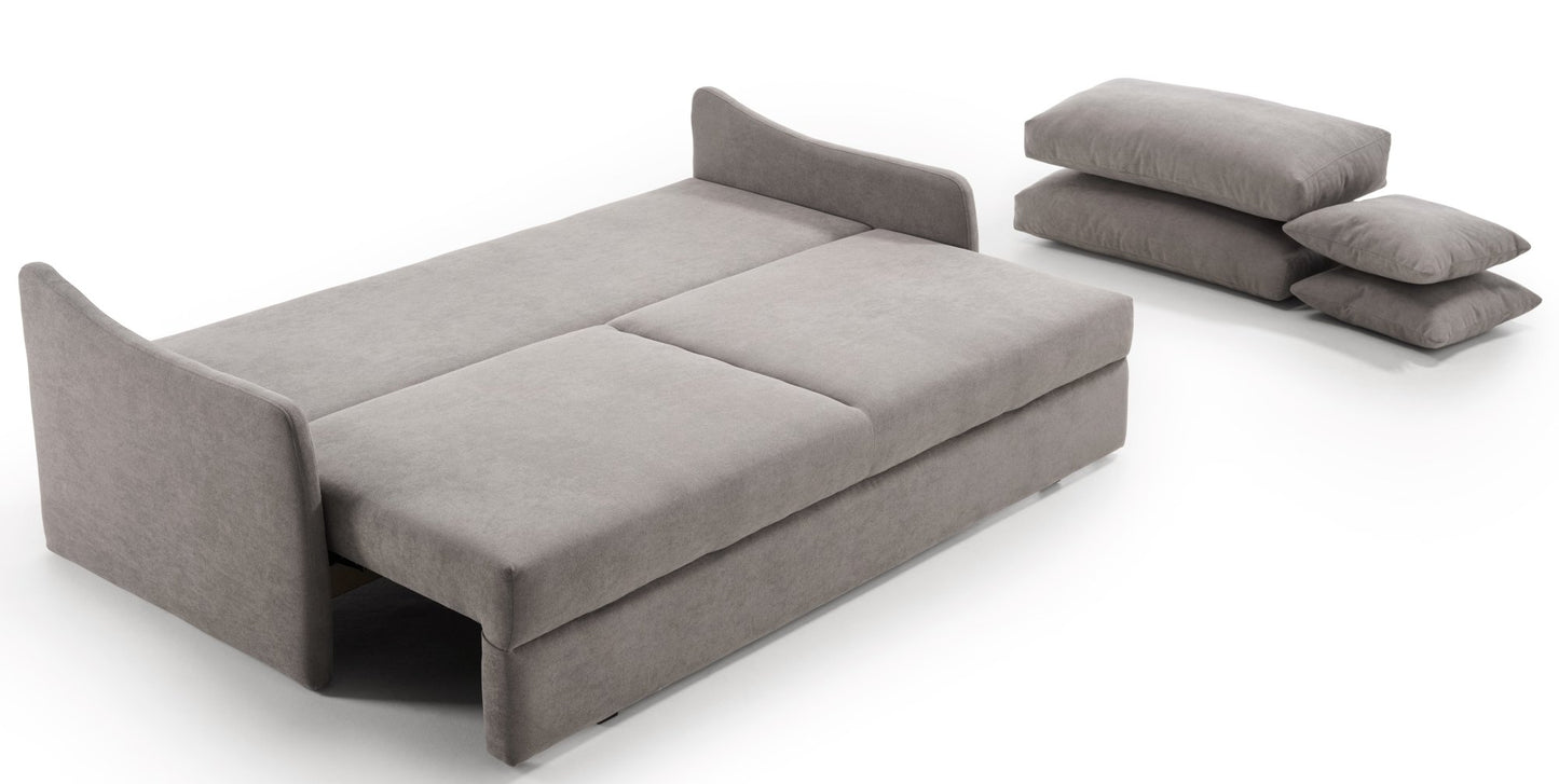 Canapé convertible 3 places ORVAULT - Largeur 187 cm - Couchage 140 cm