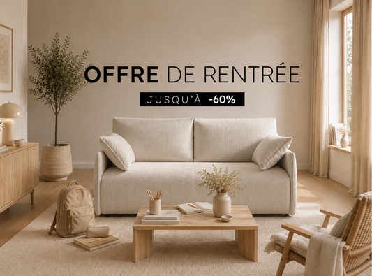Offre de rentrée : profitez de nos avantages du 24 août au 21 septembre