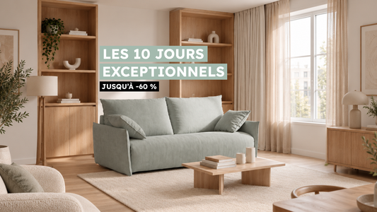 10 Jours Exceptionnels : trouvez votre nouveau canapé convertible