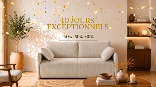 10 jours exceptionnels : Jusqu’à -60% sur nos canapés convertibles