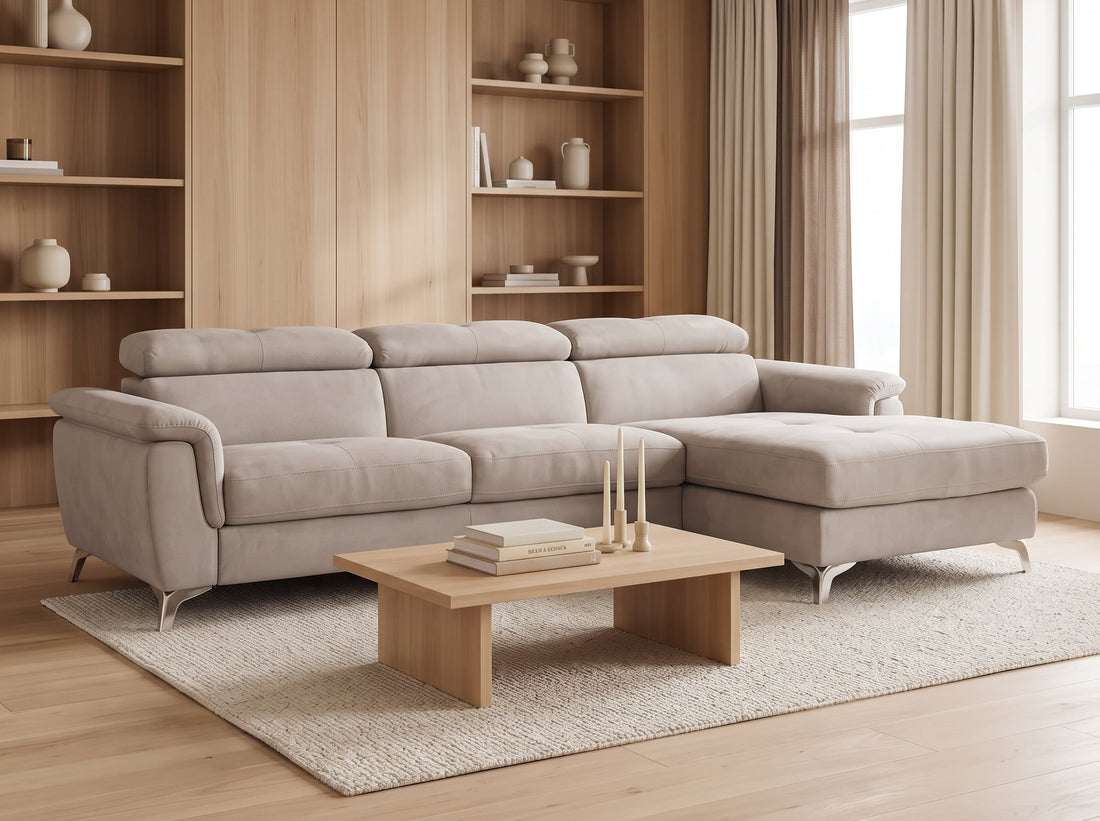 Canapé d’angle beige convertible : l’alliance du style et de la fonctionnalité