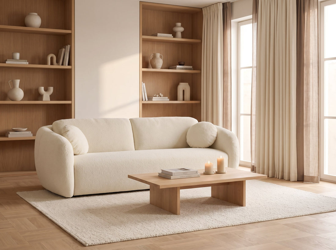Canapé arrondi : la tendance des lignes courbes dans le salon