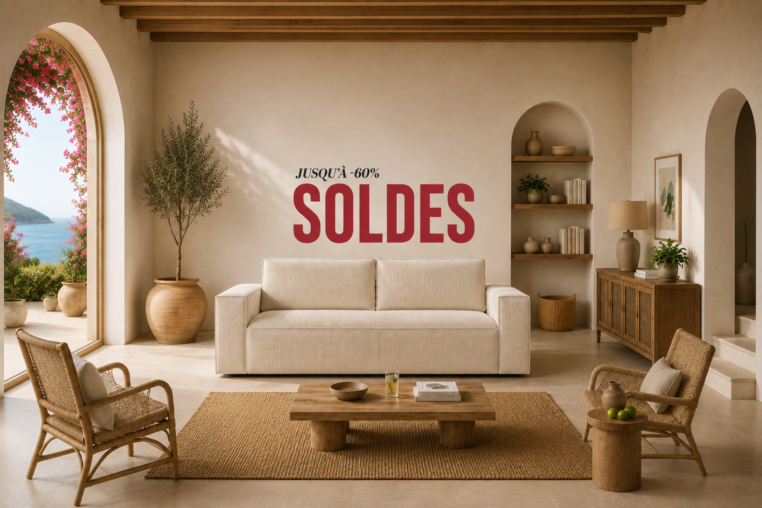 Soldes d'Été : Jusqu'à -60% sur nos canapés convertibles du 24 Juin au 21 Juillet