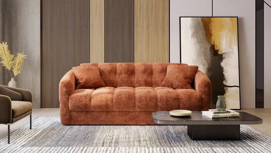 Canapé convertible Trapeze rouille Convertible Center