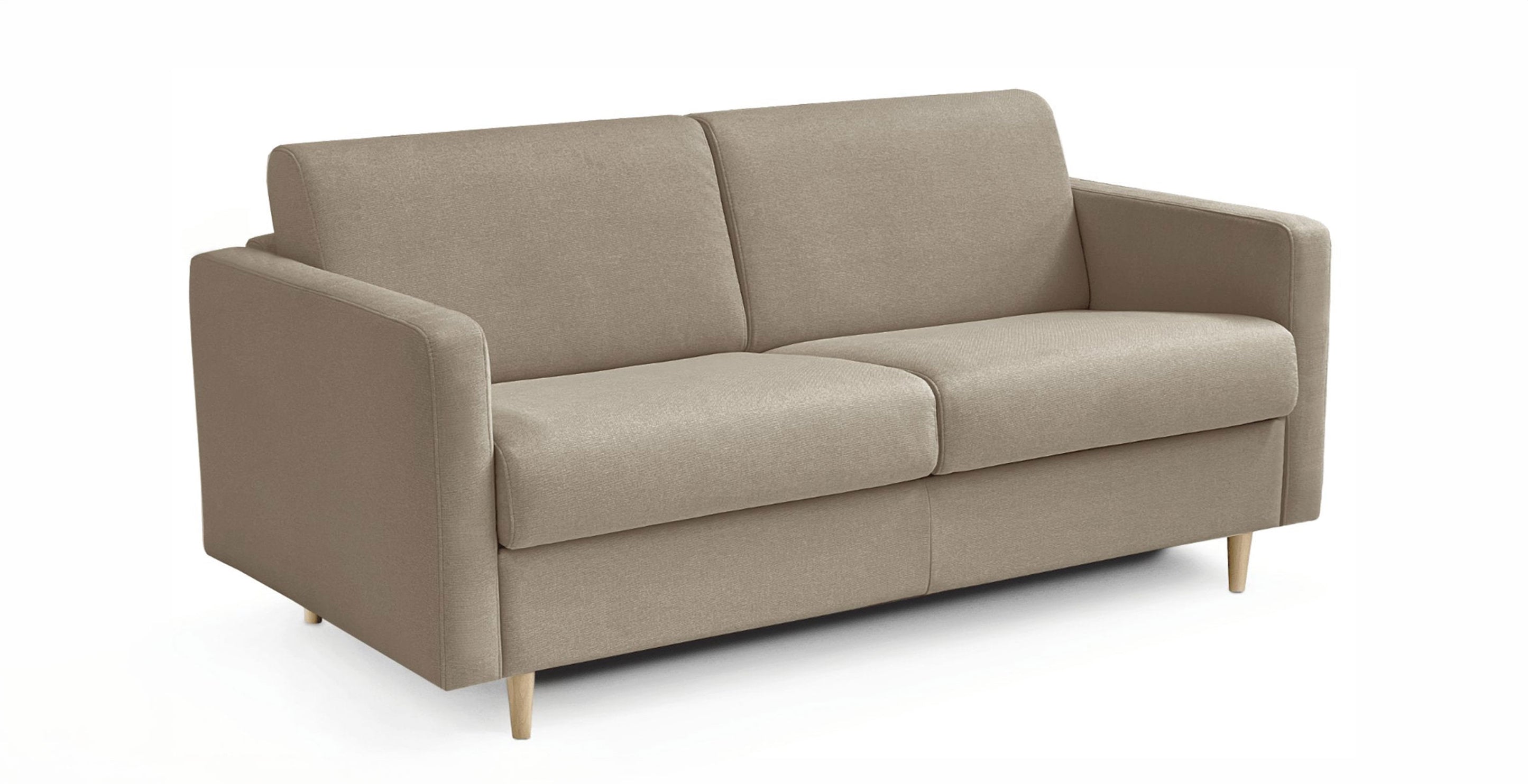 Canapé convertible PALERME 2 places tweed 120 x 190 cm - matelas 16 cm Canapé convertible PALERME 2 places tweed 120 x 190 cm - matelas 16 cm