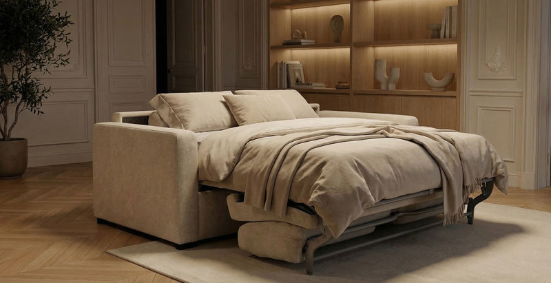 PASSY - 4-seater convertible sofa - Velvet convertiblecenter