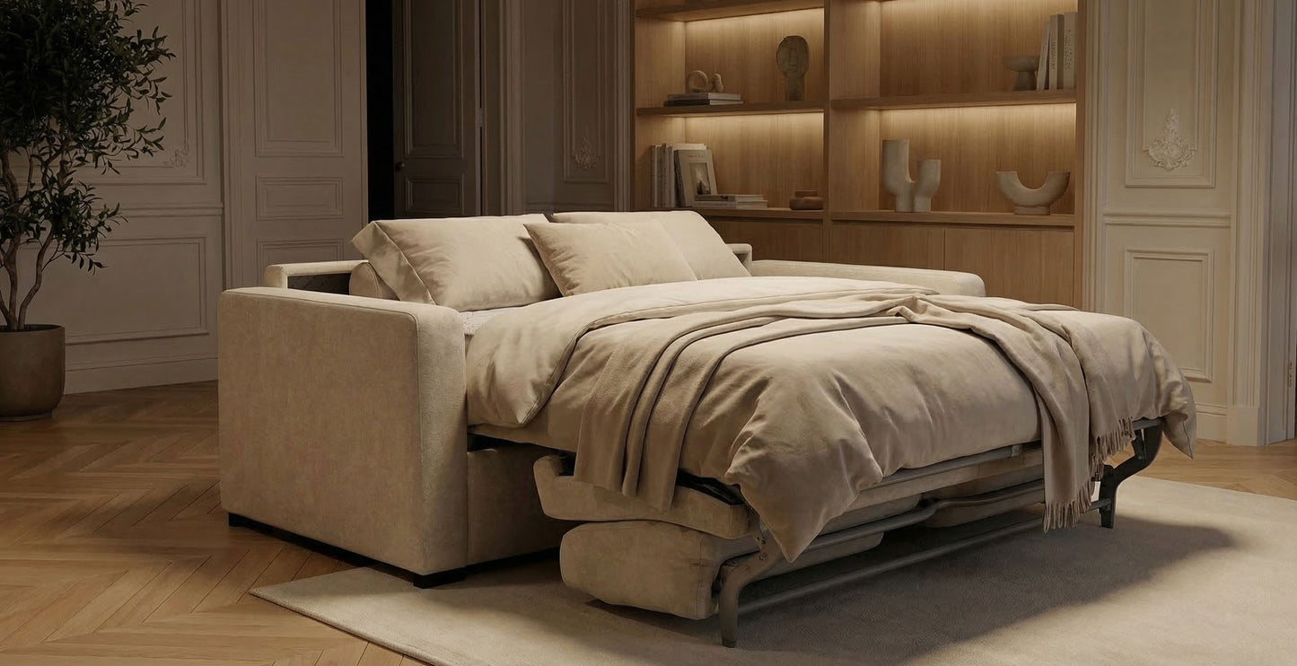 PASSY - 4-seater convertible sofa - Velvet