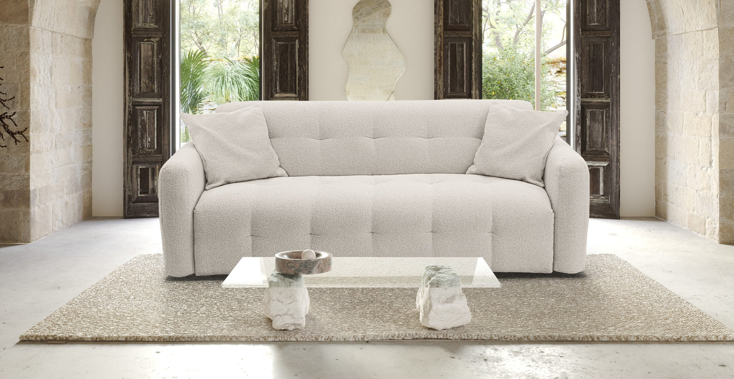 AURON - 4-seater convertible sofa - Terry cloth fabric