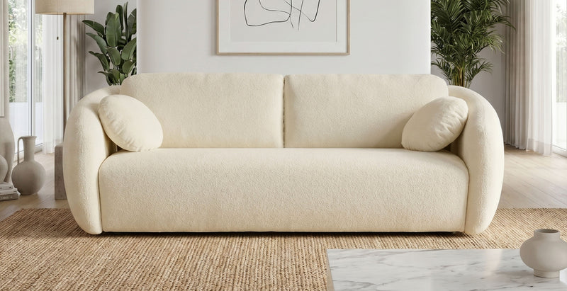 BALI - 3-seater sofa bed - Bouclé fabric convertiblecenter