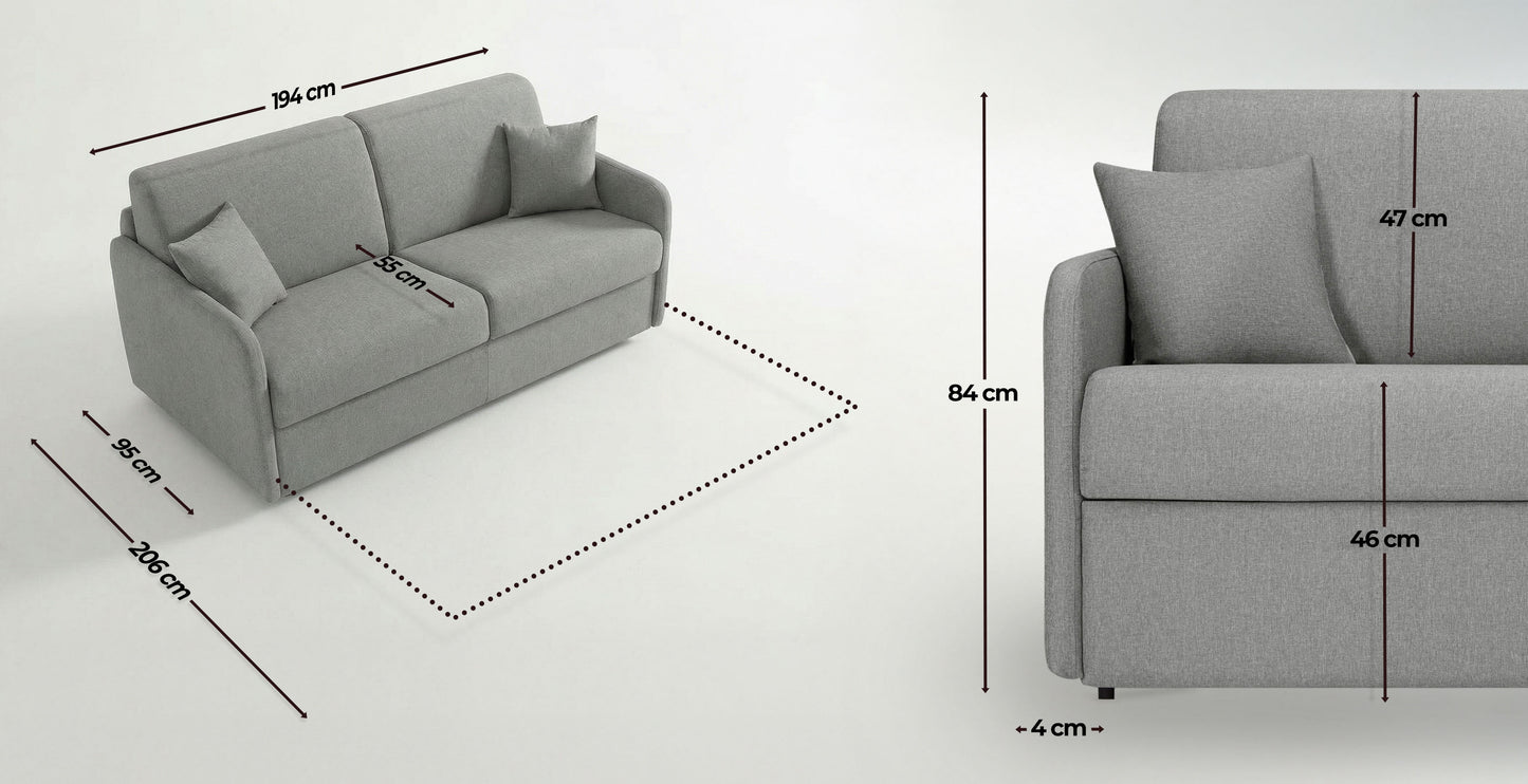 DELICE - 4 seater sofa bed - Woven fabric