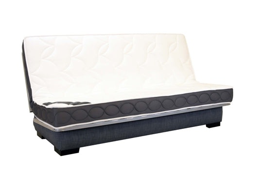 ÉTRETAT  - Canapé clic-clac - Tissu uni - Matelas 17 cm STARLUX - Couchage 140cm - Largeur 207cm convertiblecenter