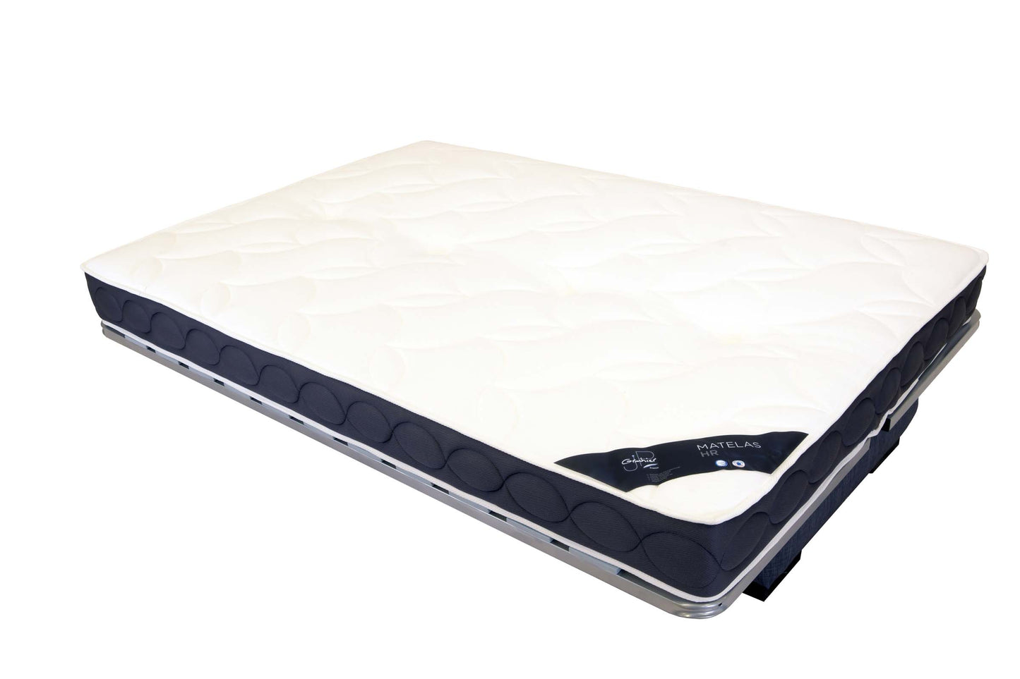 ÉTRETAT  - Canapé clic-clac - Tissu uni - Matelas 17 cm STARLUX - Couchage 140cm - Largeur 207cm
