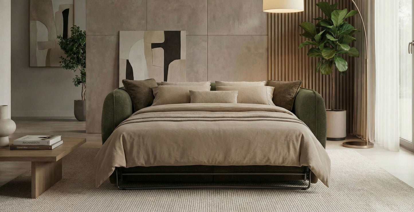 FREJUS Canapé convertible 3 places - Velours