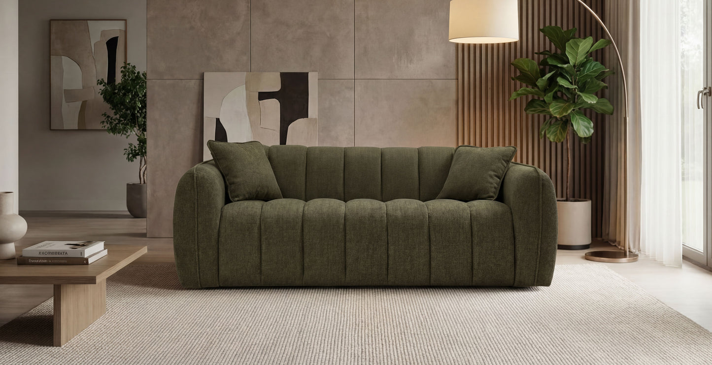 FREJUS Canapé convertible 3 places - Velours