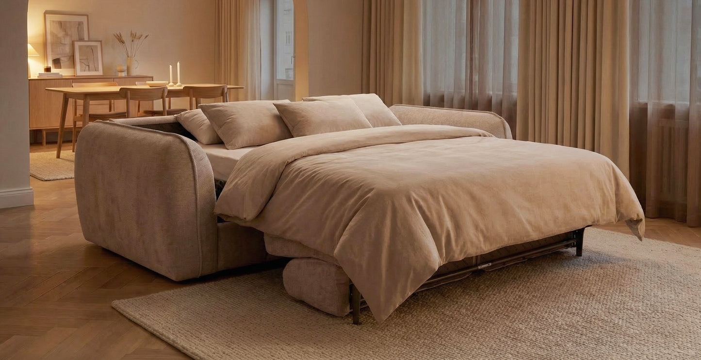 FREJUS Canapé convertible 3 places - Velours