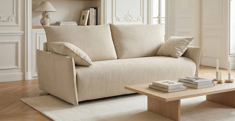 GRENOBLE - 3-seater convertible sofa - Velvet convertiblecenter