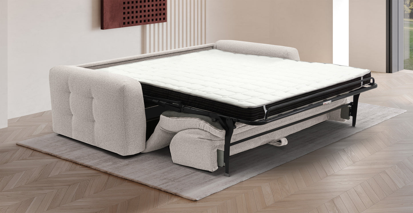ISOLA - 2-seater convertible sofa - Looped velvet